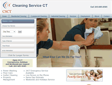 Tablet Screenshot of cleaningservicect.com